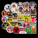 Warning American TV Series Stickers