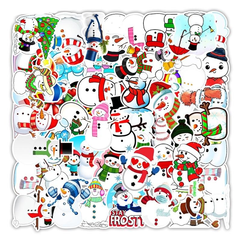 Snowman Christmas Funny Stickers