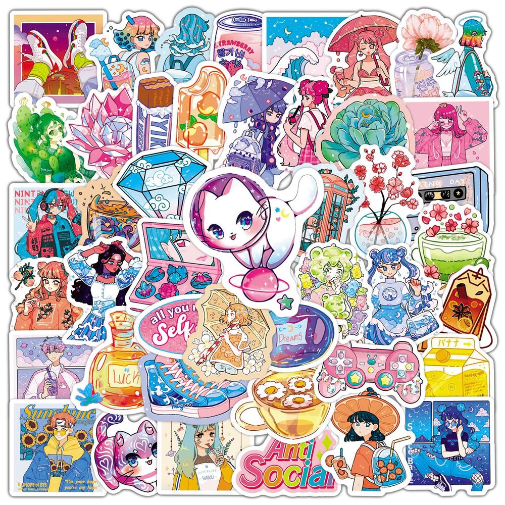 Crystal Cat Stickers