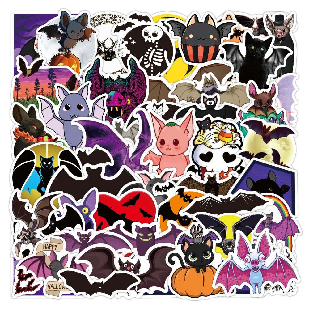 Bat Chiroptera Halloween Horror Stickers