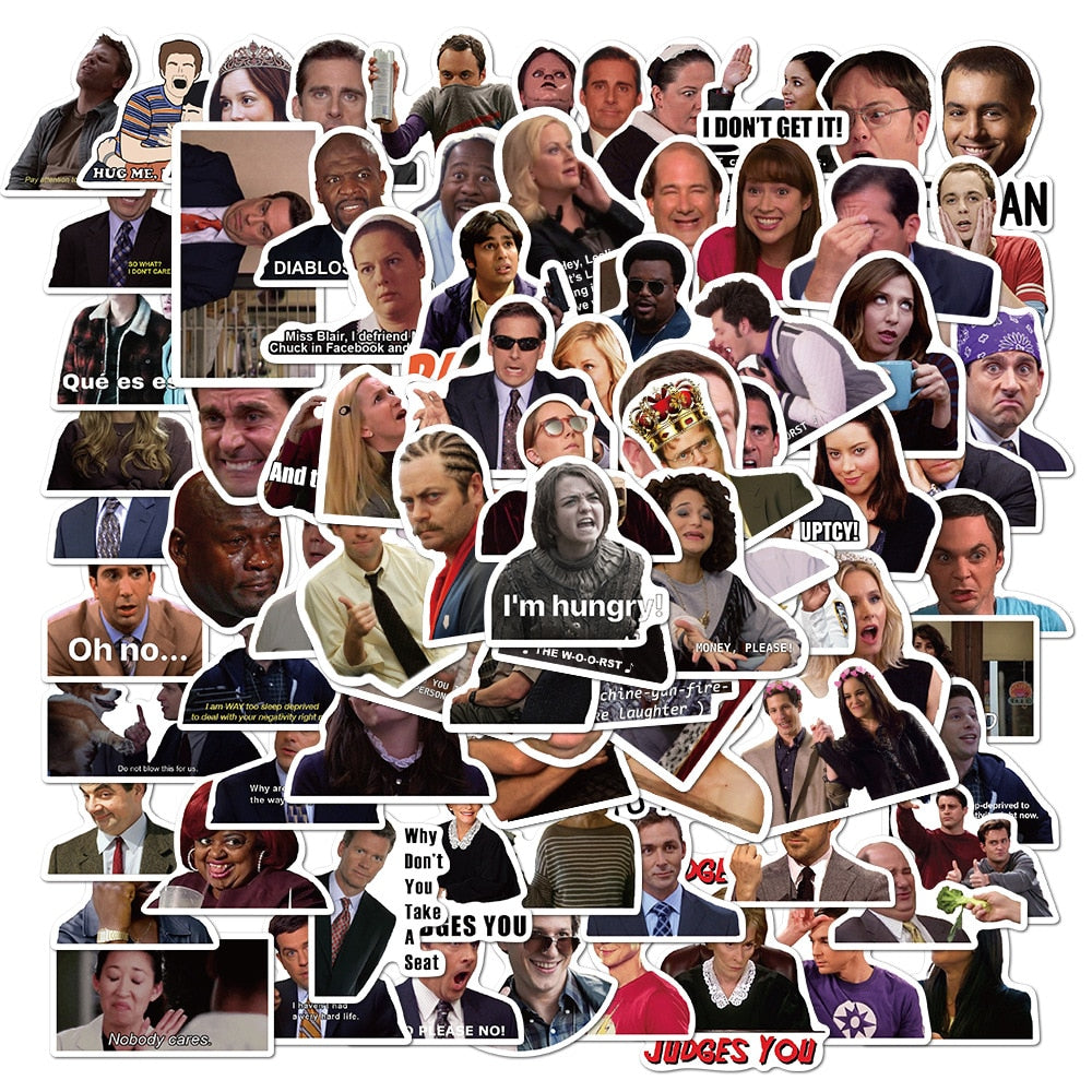 Office TV Show Facial Expression Stickers