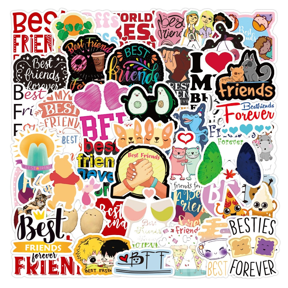 Forever Best Friends Cool Stickers