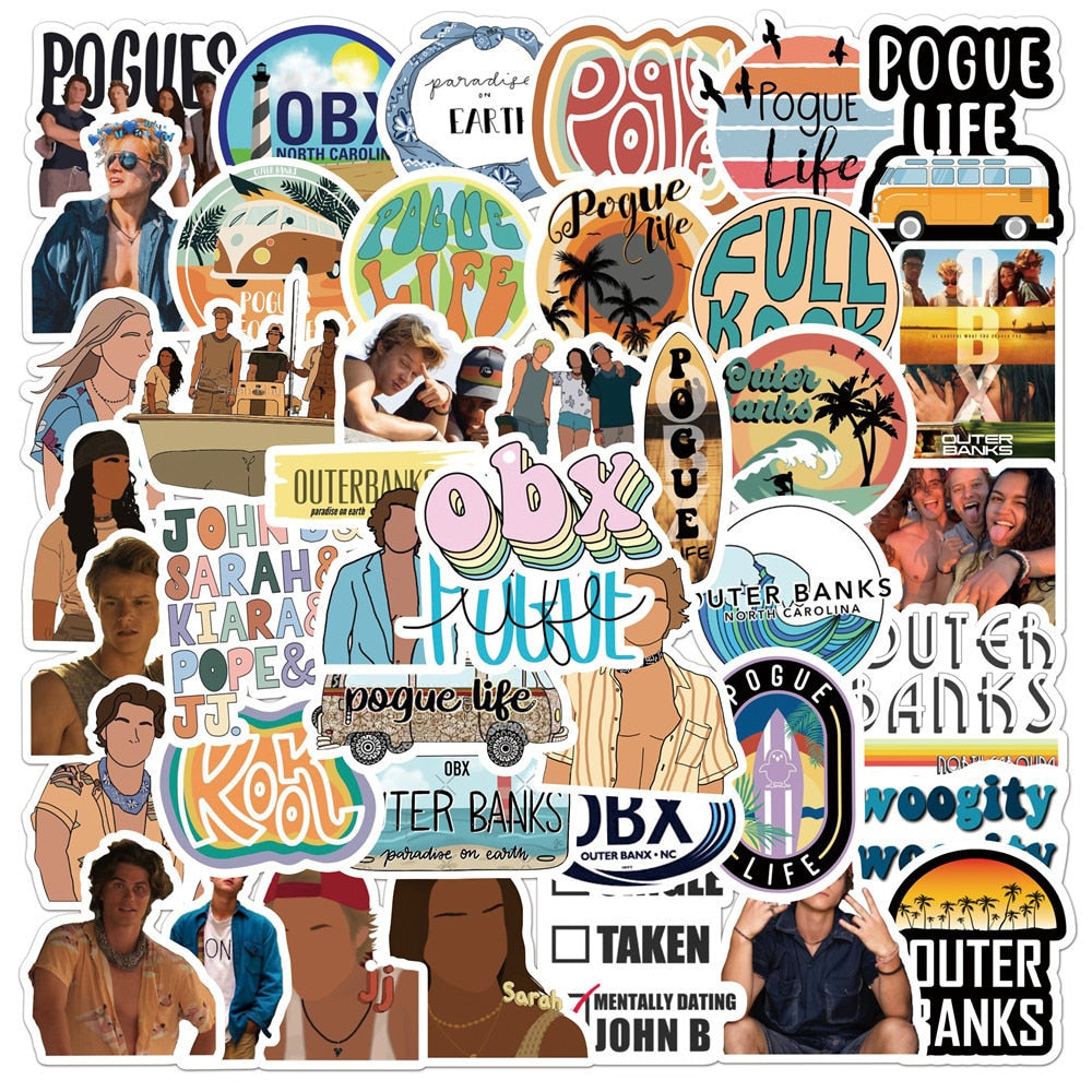 Outer Banks Classic TV Show Stickers