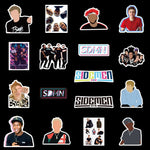 European And American Sidemen Combination Stickers