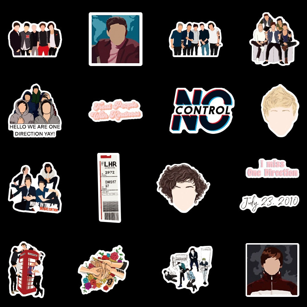 Popular Singers Band One Direction Stickers