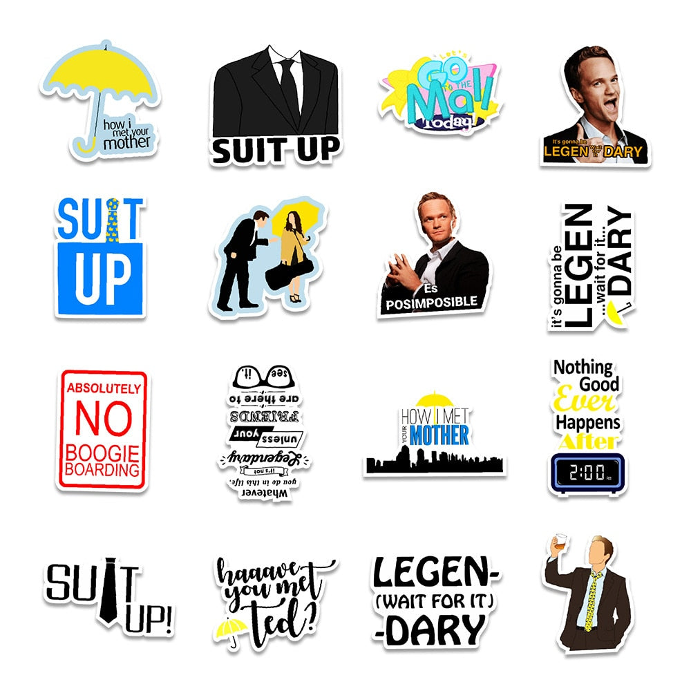 How I Met Your Mother Comedy Stickers