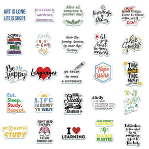 Studyroom Slogans Phrases Stickers