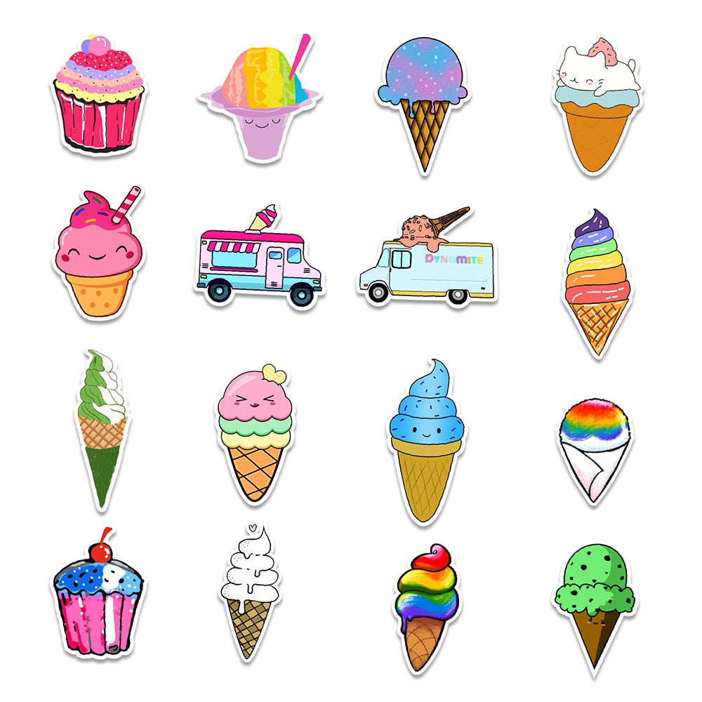 Popsicle Ice Cream Stickers