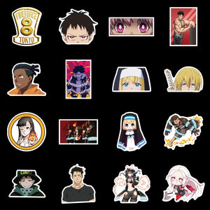 Fire Brigade Anime Stickers