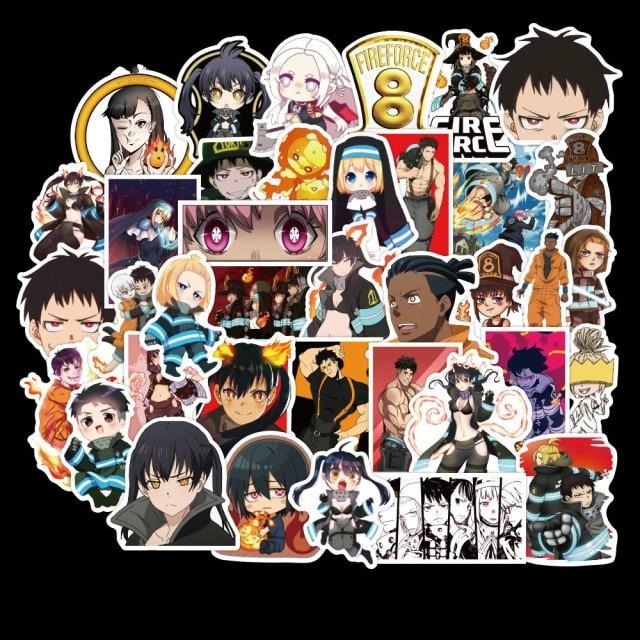 Fire Brigade Anime Stickers