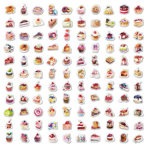 Cake Foods Gato Bakery Stickers