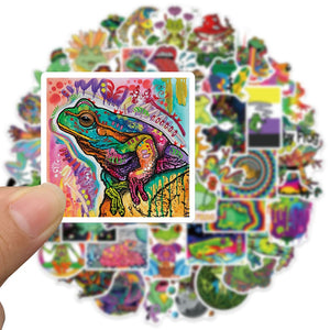 Psychedelic Frog Stickers