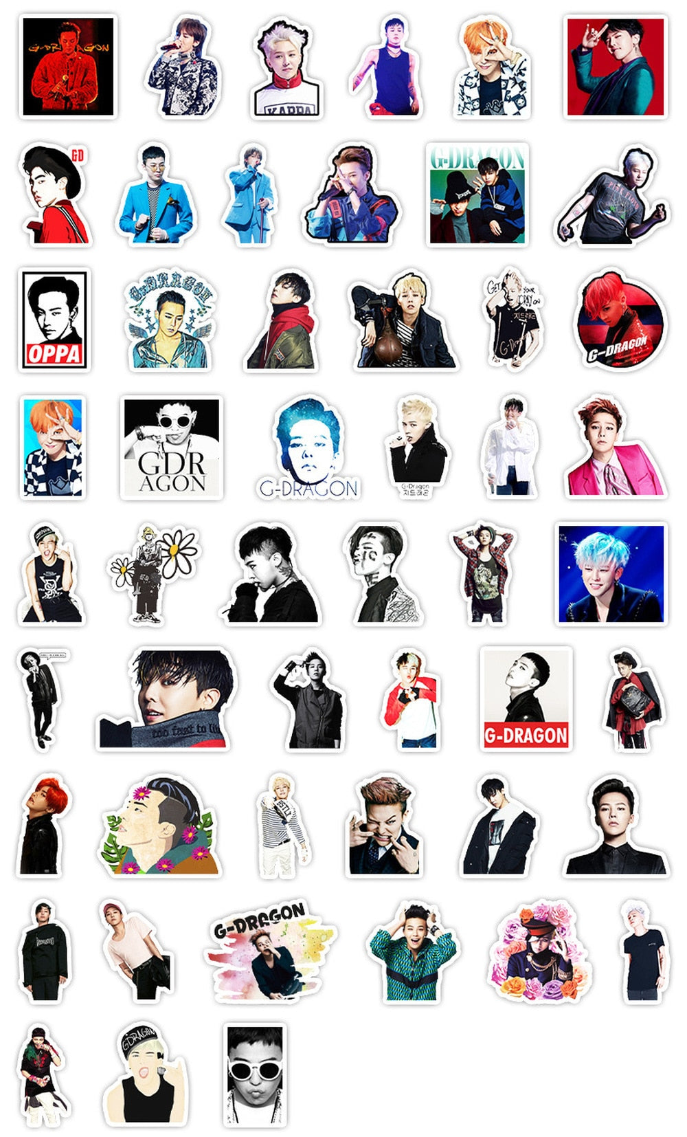 Bigbang Superstar Idol GD Stickers