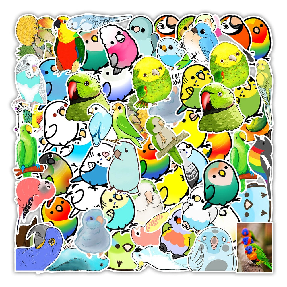 Parrot Bird Stickers