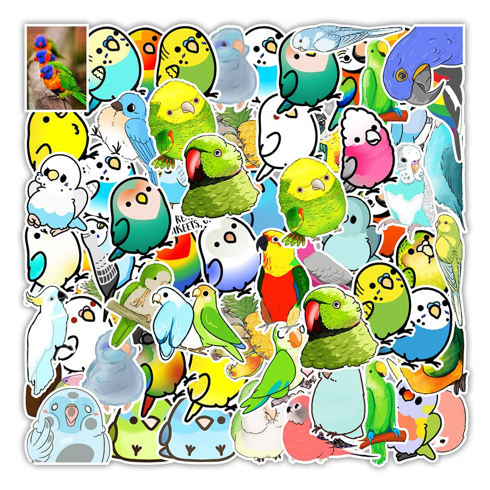 Parrot Bird Stickers