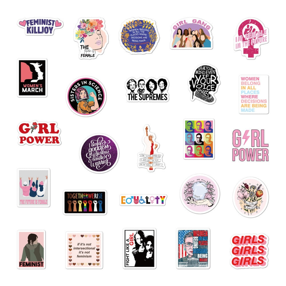 Strong Girl Inspirational Stickers