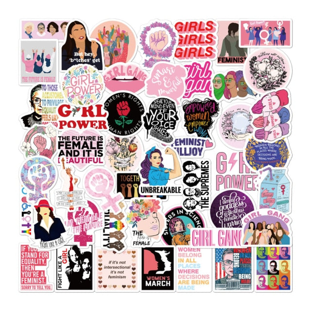 Strong Girl Inspirational Stickers