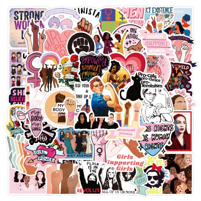 Strong Girl Inspirational Stickers