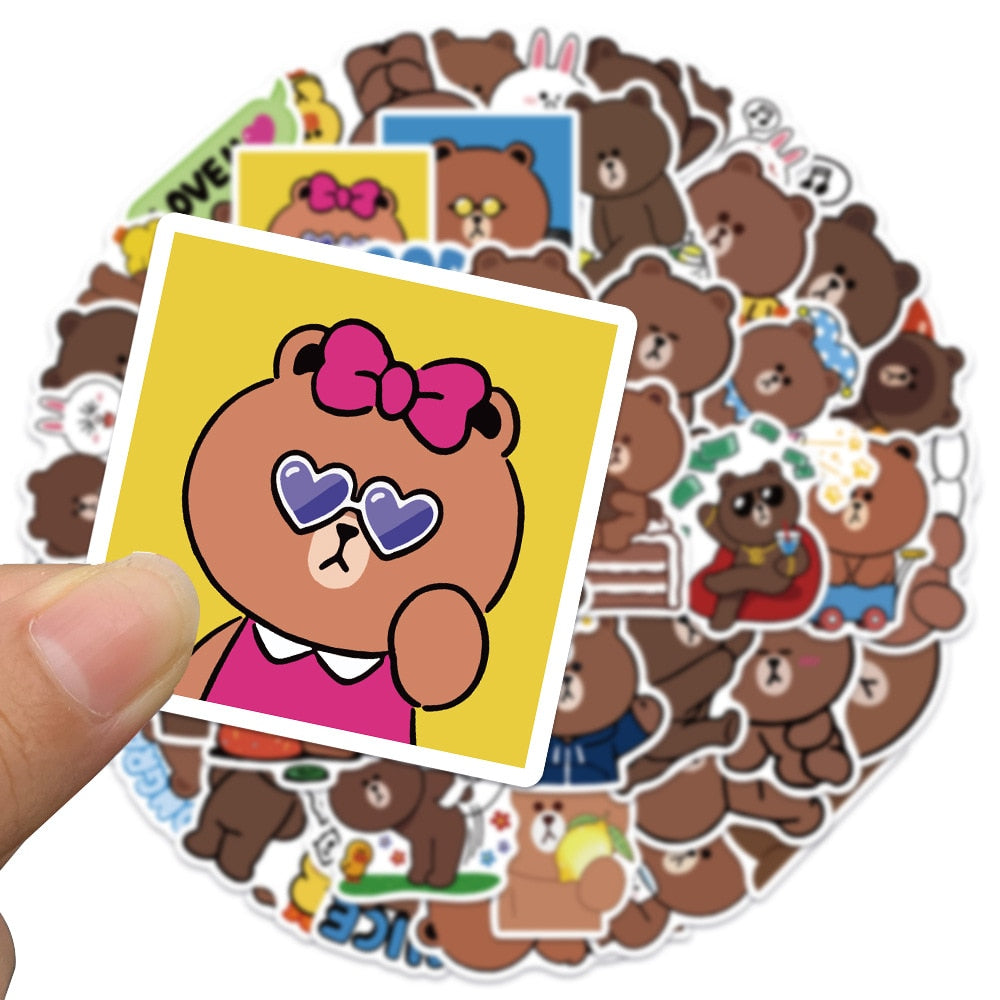 Bear Brown Stickers