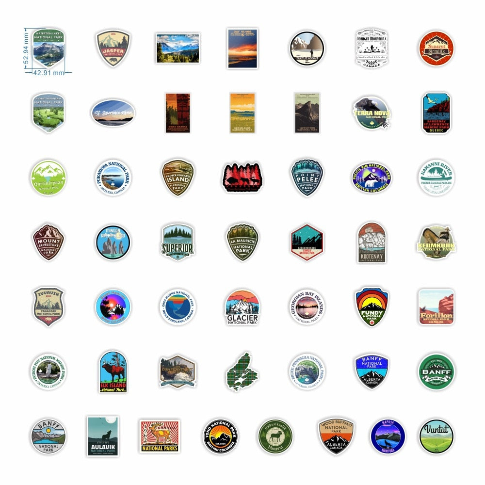 National Park Canada Stickers