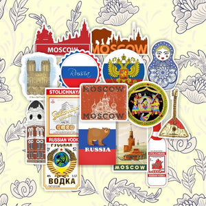 Moscow Russian Cultural Stickers