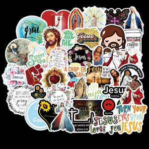 Jesus Christians Believe In Famous Sayings Word Stickers