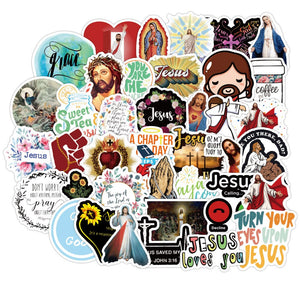 Jesus Christians Believe In Famous Sayings Word Stickers