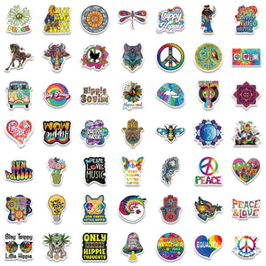 Love and Peace Hipi Stickers