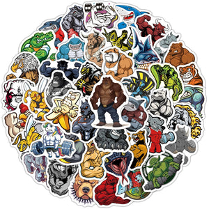 Muscle Animals Stickers