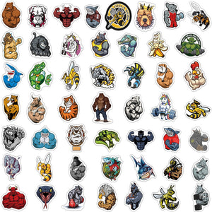 Muscle Animals Stickers