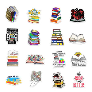 Reading Books Stickers