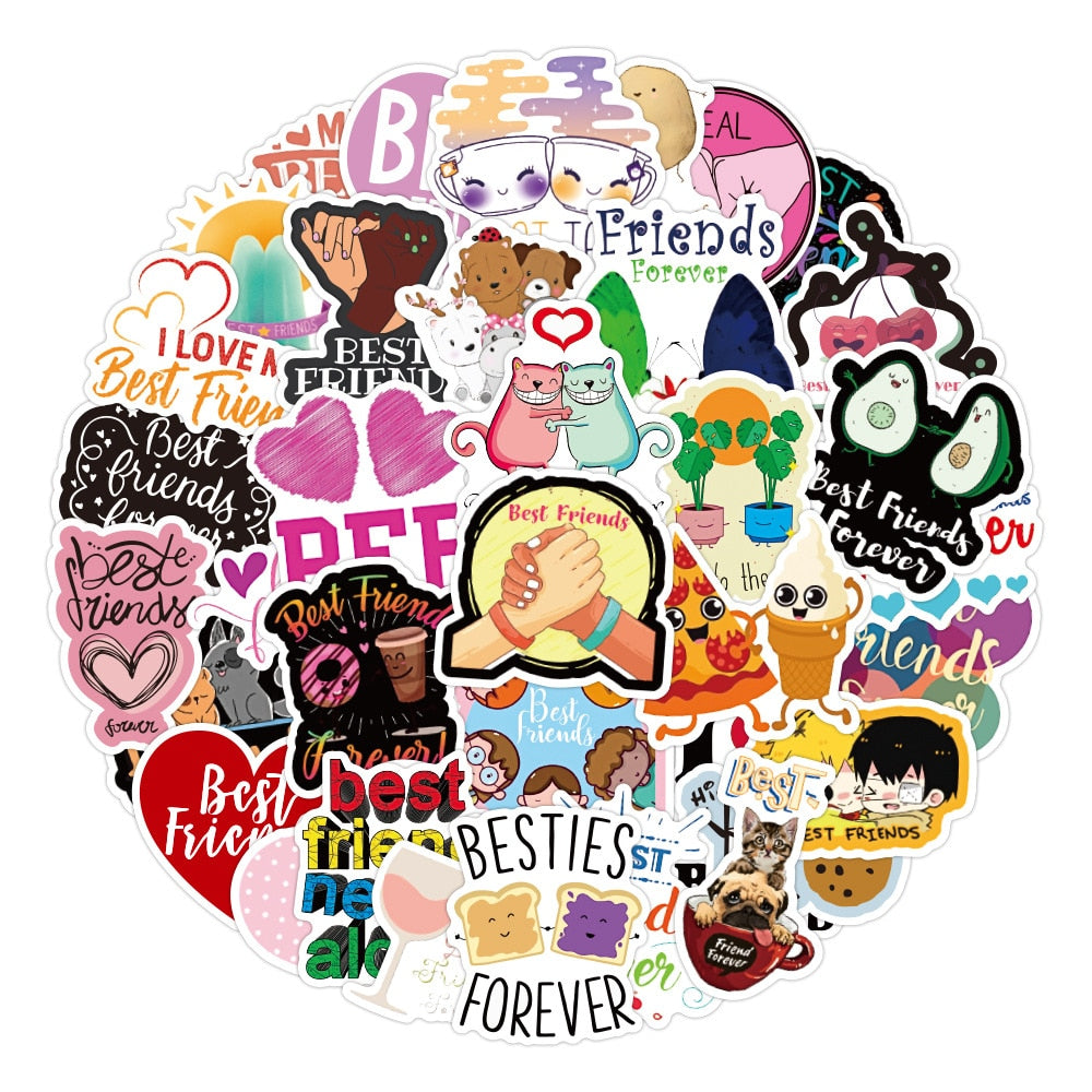 Best Friend Friendship Stickers