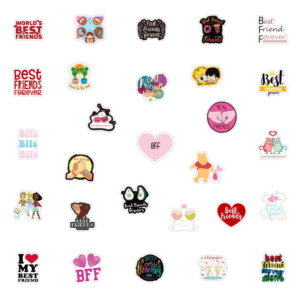 Best Friend Friendship Stickers