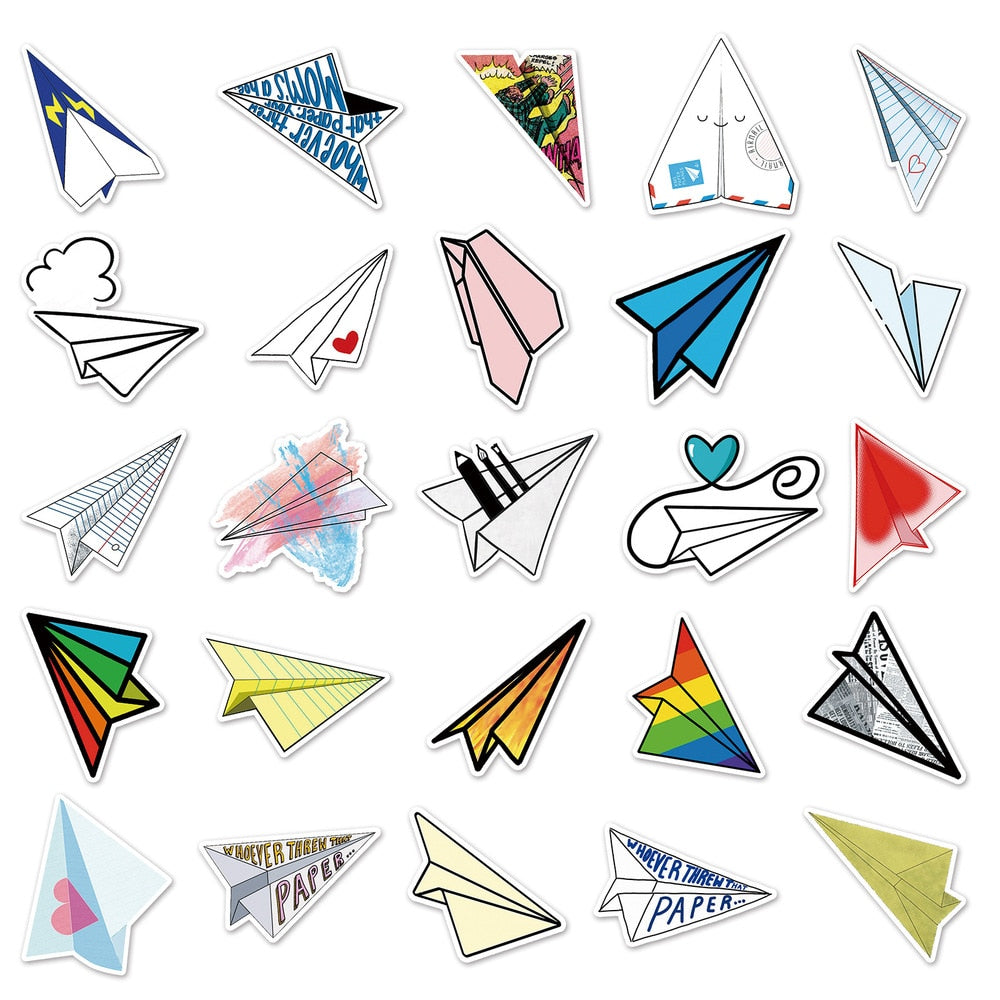 Paper Airplane Stickers