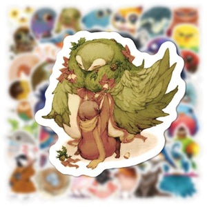 Bird Owl Fairy Tale Stickers