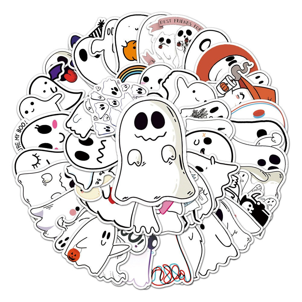 Ghost Halloween Funny Stickers