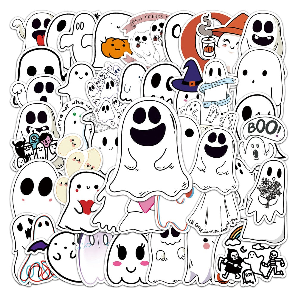 Ghost Halloween Funny Stickers