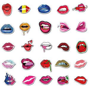 Sexy Hot Red Lips Stickers