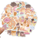 Ice cream Girl Graffiti Stickers