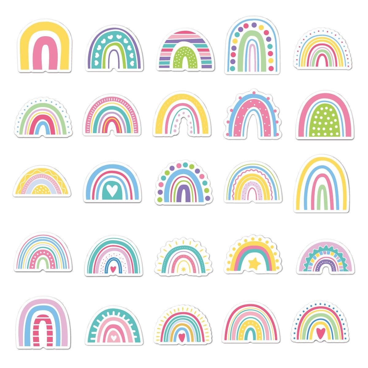 Rainbow Bridge Cartoon Stickers