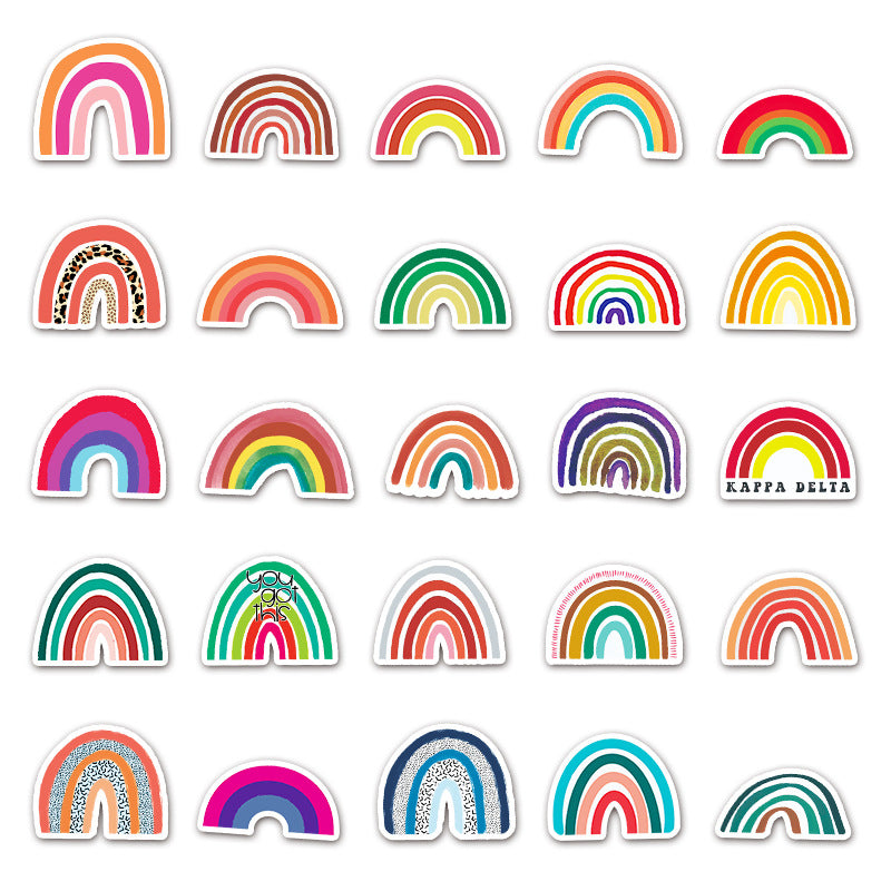 Rainbow Bridge Cartoon Stickers