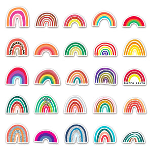 Rainbow Bridge Cartoon Stickers