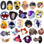 Villain Face Graffiti Stickers