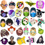 Villain Face Graffiti Stickers