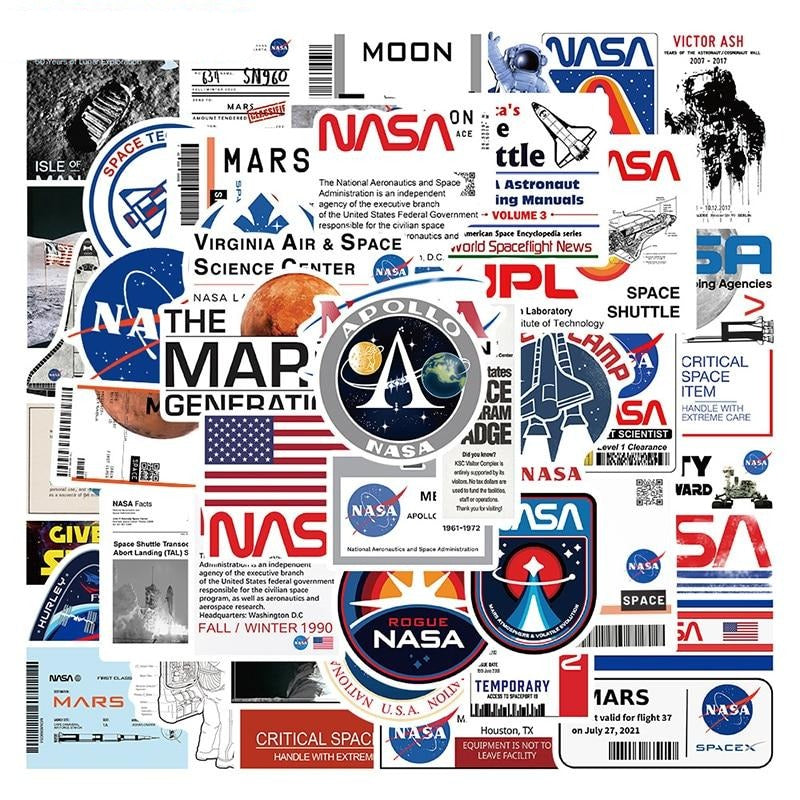 NASA Astronaut Aviation Space Stickers