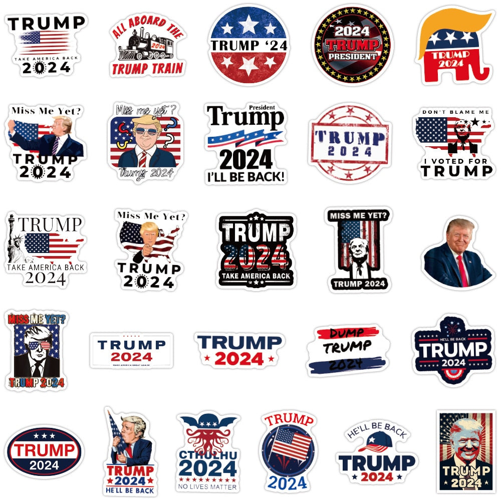 2024 Presidential Election Trump Stickers