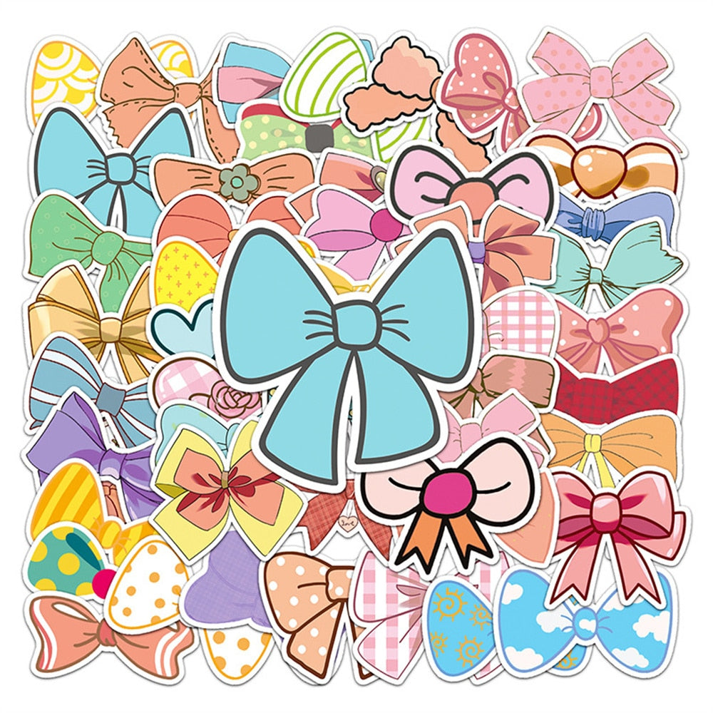 Cute Butterfiy Knot Bow Stickers