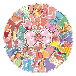 Cute Butterfiy Knot Bow Stickers