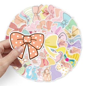 Cute Butterfiy Knot Bow Stickers