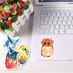 Owl Watercolor Stickers